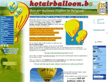 Tablet Screenshot of hotairballoon.be